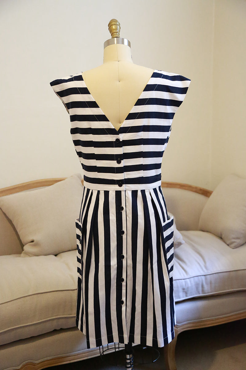 Emily and Fin Zoe Dress Nautical Stripes - Talis Collection