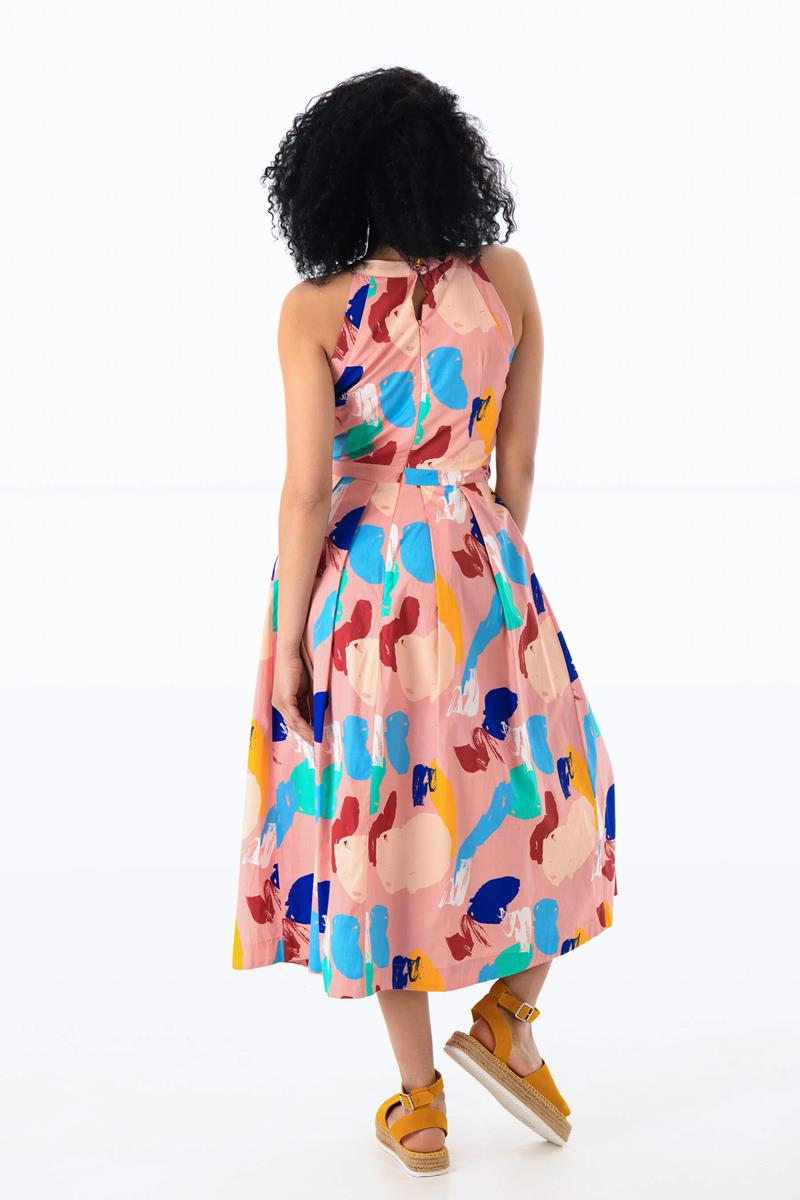 Emily and Fin Alyssa Dress Brushstroke Abstract - Talis Collection