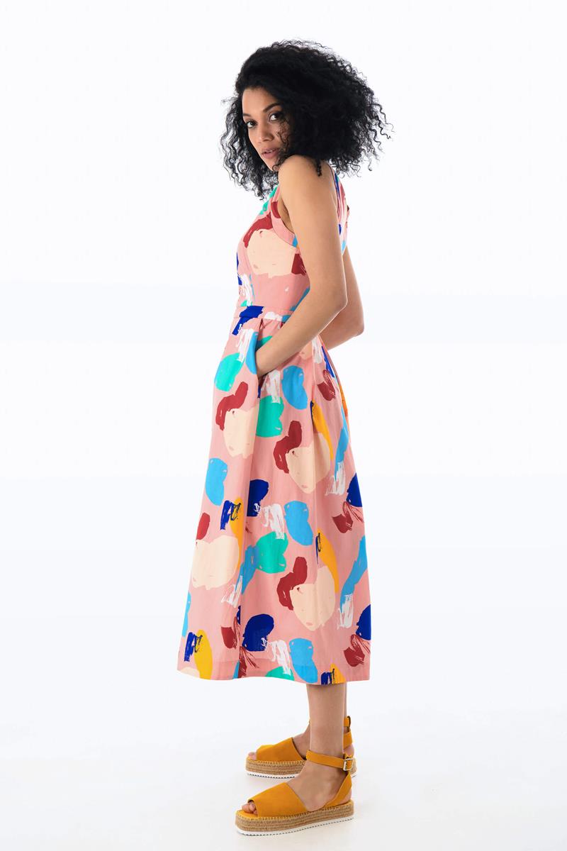 Emily and Fin Alyssa Dress Brushstroke Abstract - Talis Collection