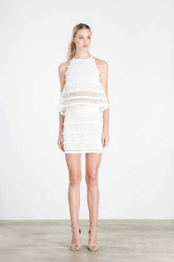 Elliatt Canvas Skirt White - Talis Collection