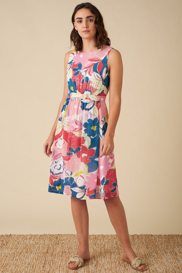 Emily and Fin New Lucy Dress Pink Asilah Floral