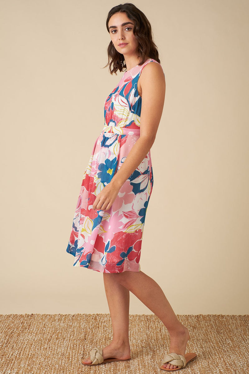 Emily and Fin New Lucy Dress Pink Asilah Floral