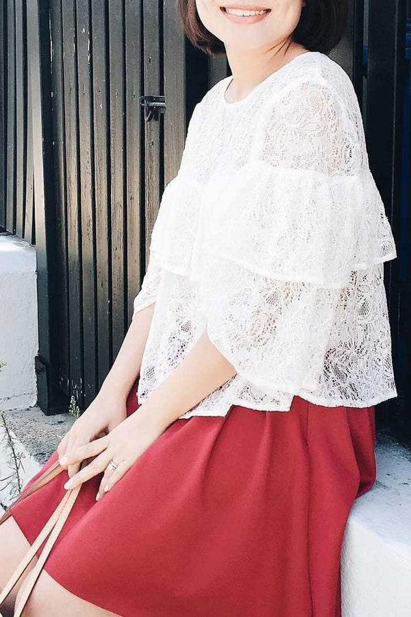 Nayara Mini Skirt Red