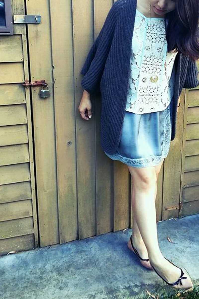 Nelida Lace Panel Silky Mini Skirt
