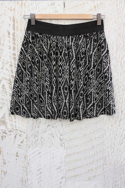 Nidia Tribal Print A-line Mini Skirt
