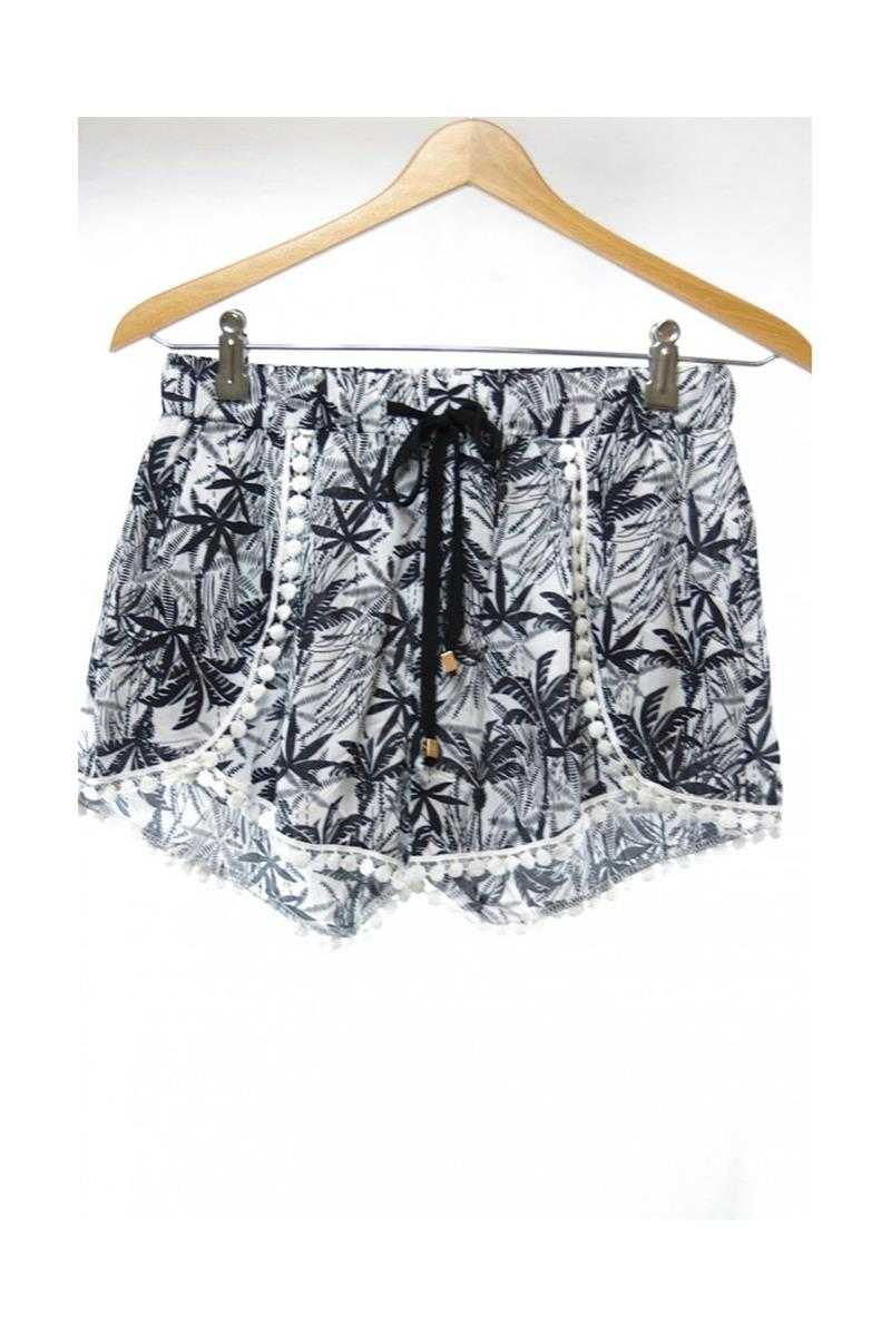 Shorts with Palm Tree Prints