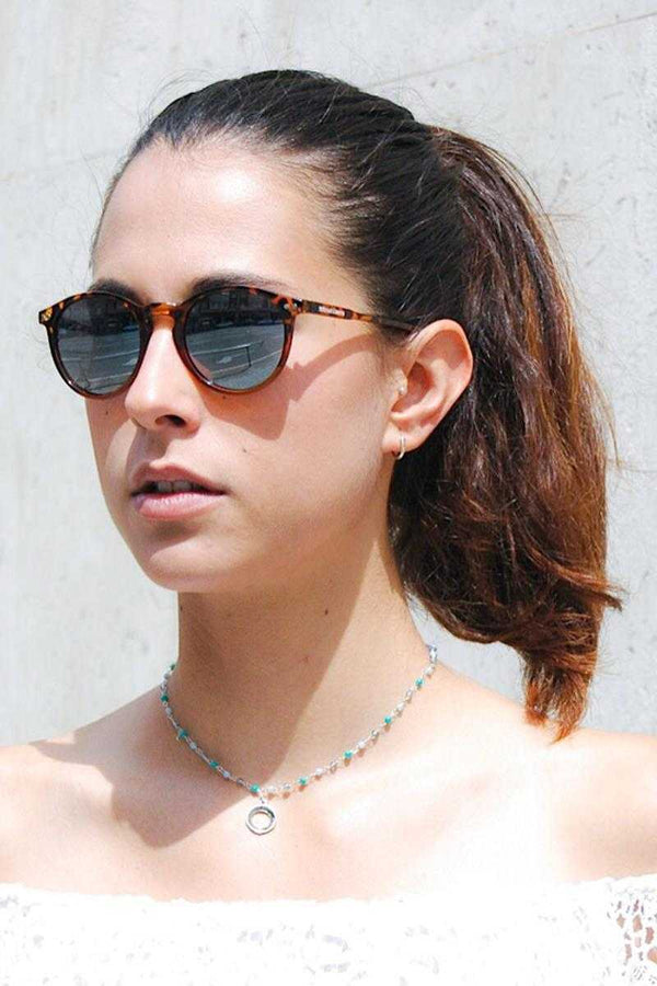 Leopard Silver Sunglasses