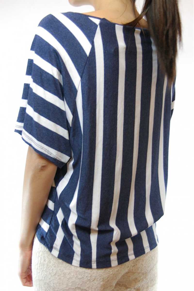 Carilla Striped Crop Top with Pocket - Talis Collection