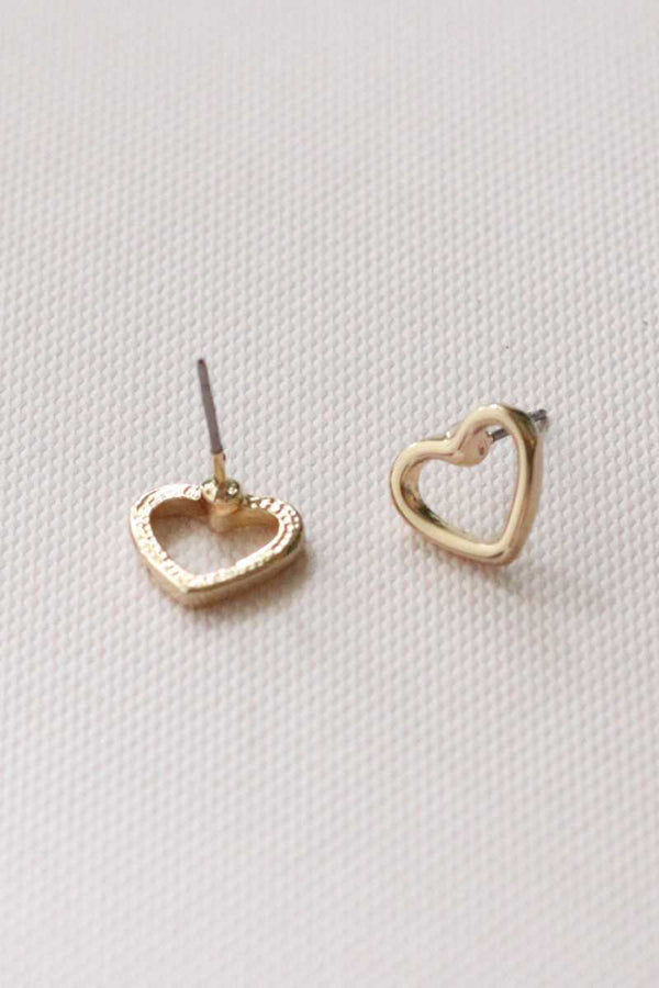 Cierra Heart Stud Earrings - Talis Collection