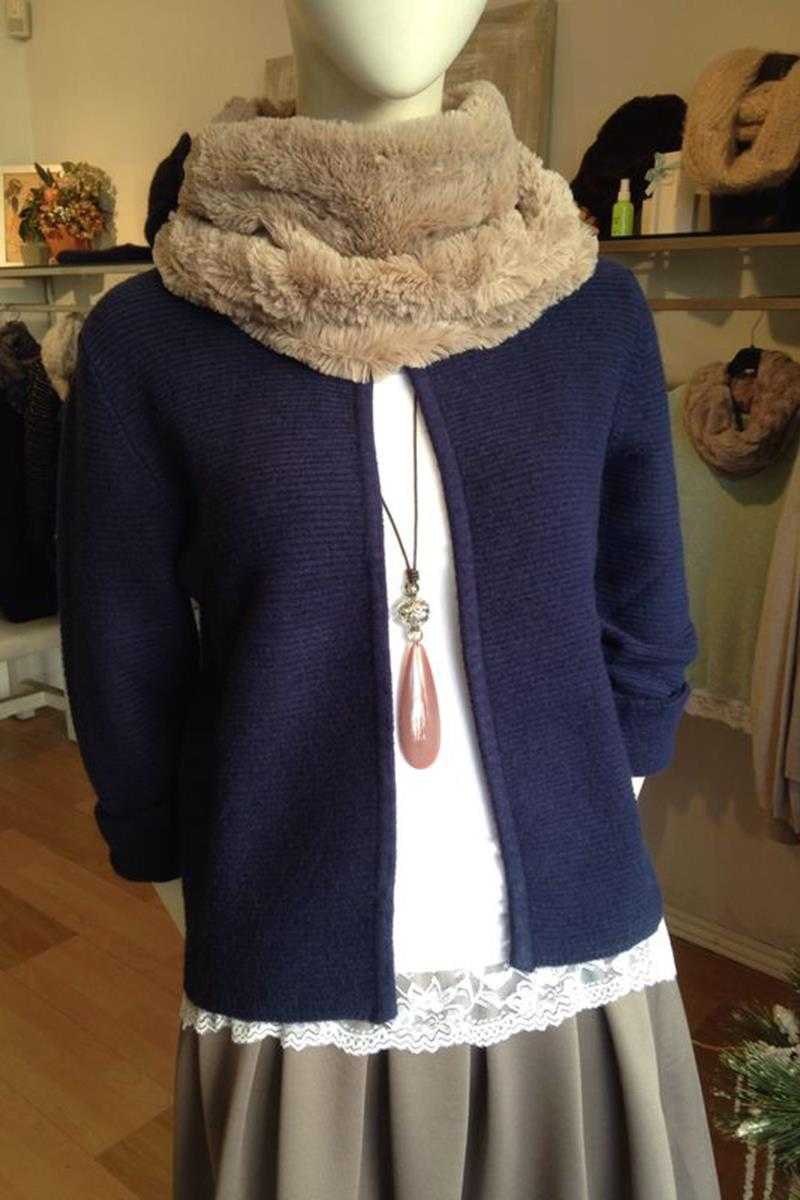 Chanel Style Cardi Navy - Talis Collection