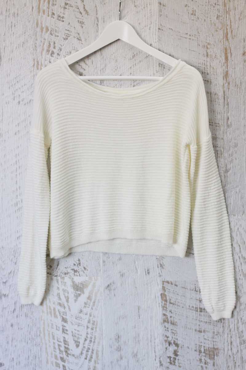 Paola Textured Wool Knit Top