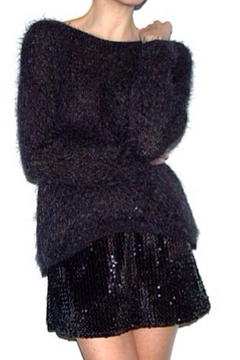 Tabitha Sequin Mini Skirt Black