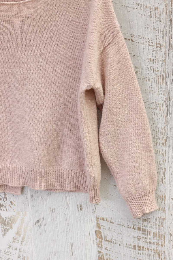Madre Light Pink Wool Top