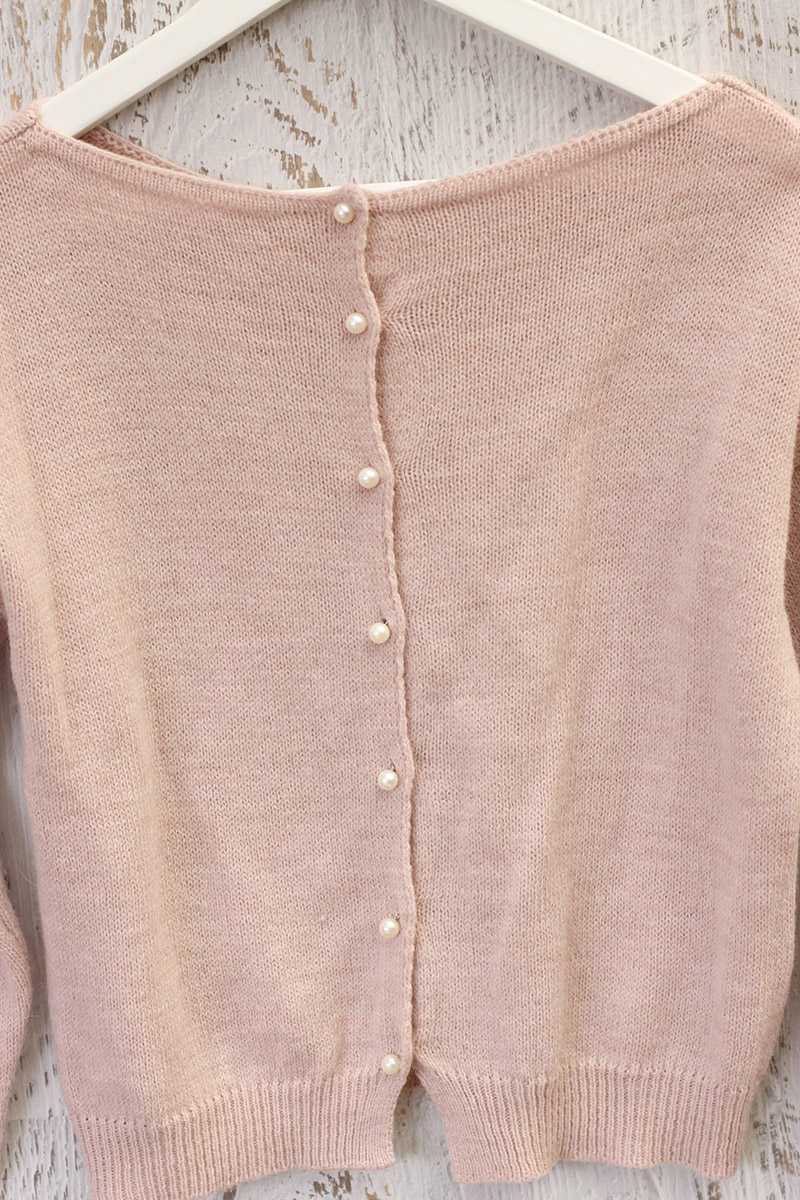 Madre Light Pink Wool Top