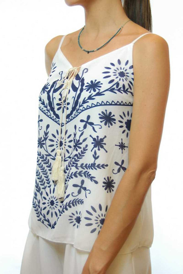 Mendi Printed Strappy Vest