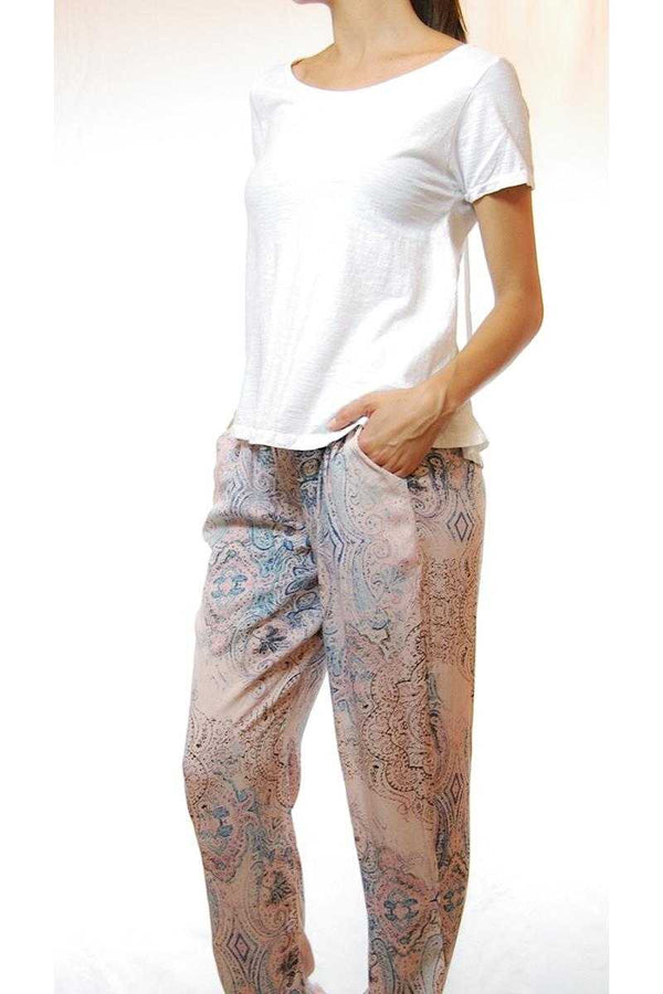 Jacinta Printed Pants Pink