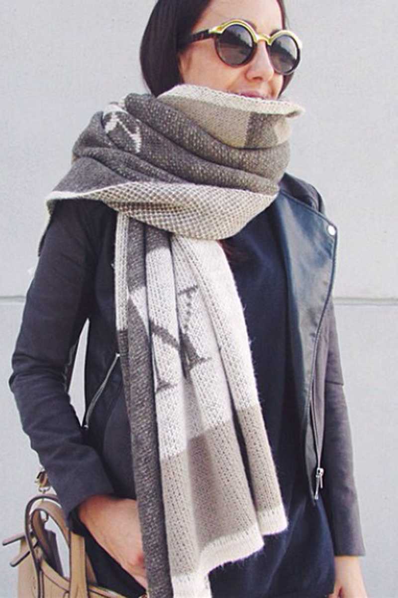 Bernicia Wool Oversized Scarf - Talis Collection