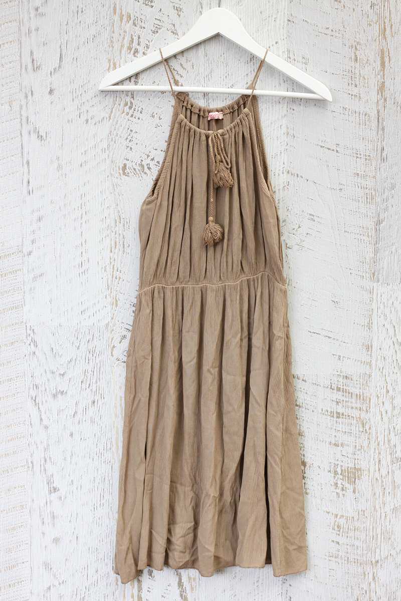 Alexia Cord Halter Dress - Talis Collection