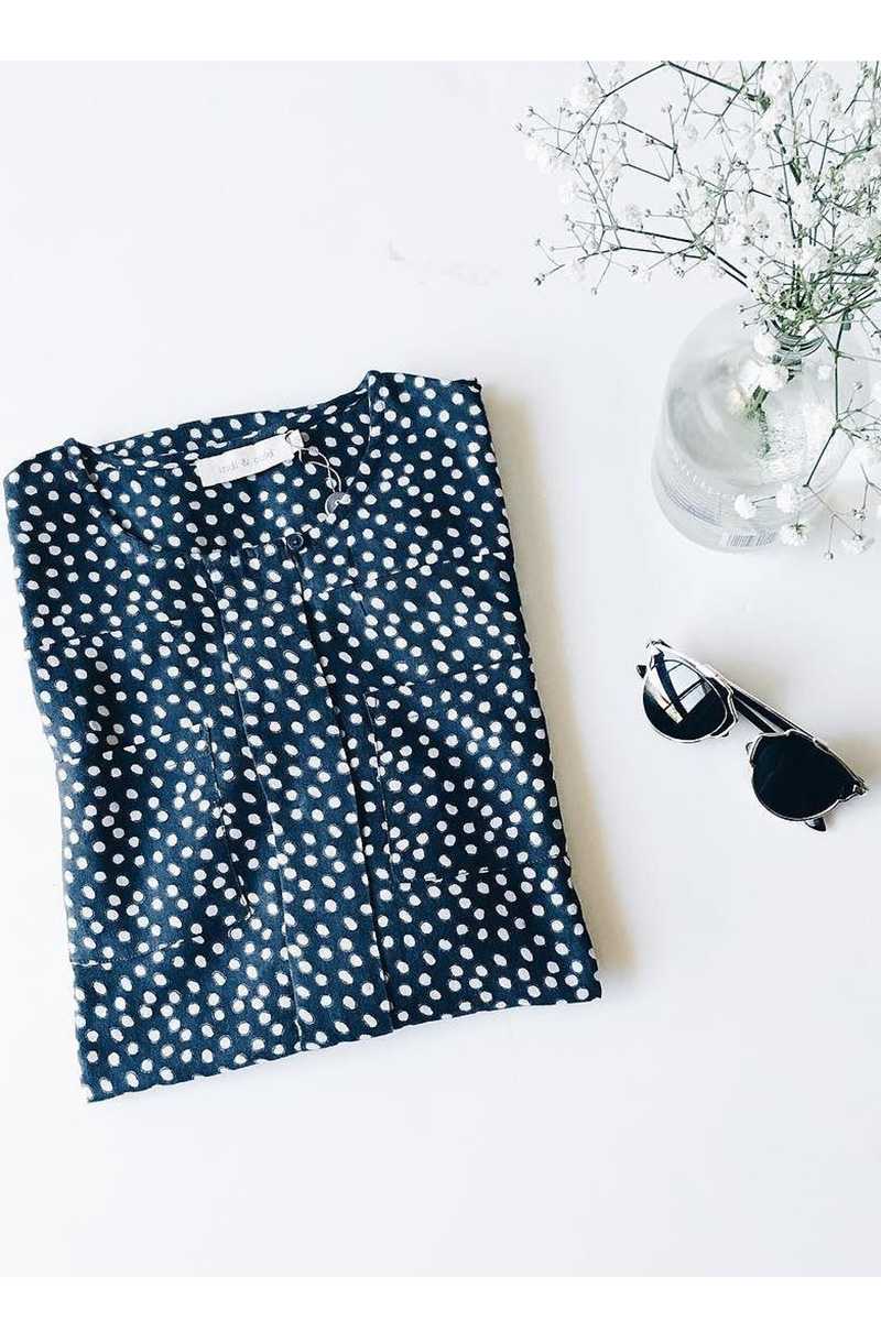 Indi and Cold Dot Dress in Blue