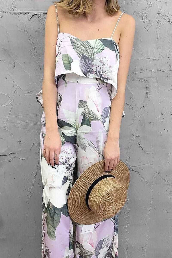 ISLA Waiting Game Floral Jumpsuit