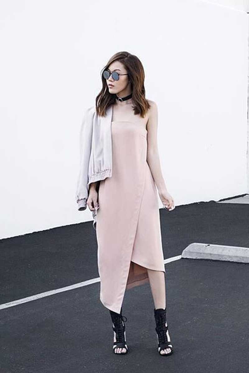 Keepsake Visionary Strapless Asym Dress Nude Keepsake Visionary Strapless Asym Dress Nude