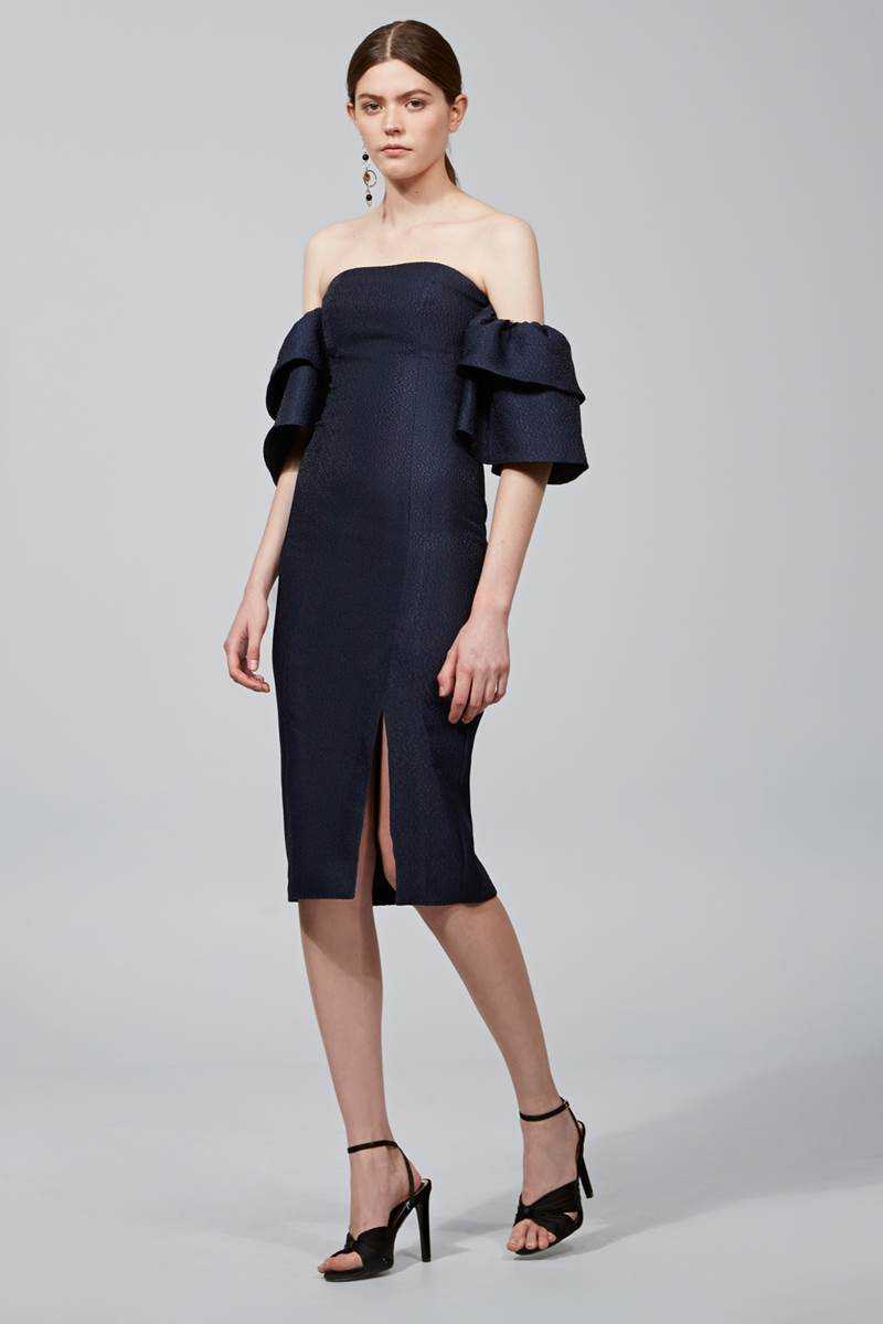 keepsake off the shoulder ruffle dress Anthropologie KEEPSAKE Off The Shoulder Ruffle Midi Dress Size 6 NWOT $250