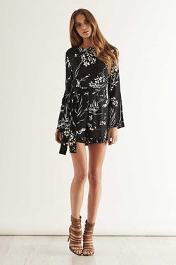 May the Label Electric LS Flared Playsuit