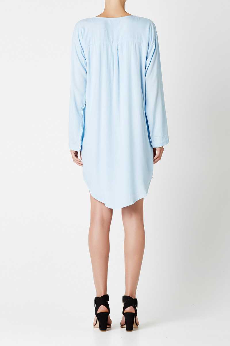 May the Label Made Dress Pale Blue