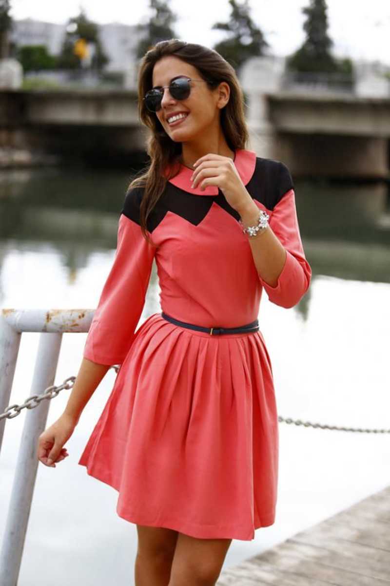 Pepaloves Elma Skater Dress Pink