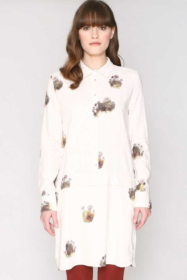 Pepaloves Melania Cactus Shirt Dress