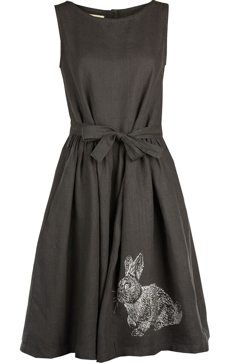 Palava Mabel Dress Charcoal Rabbit