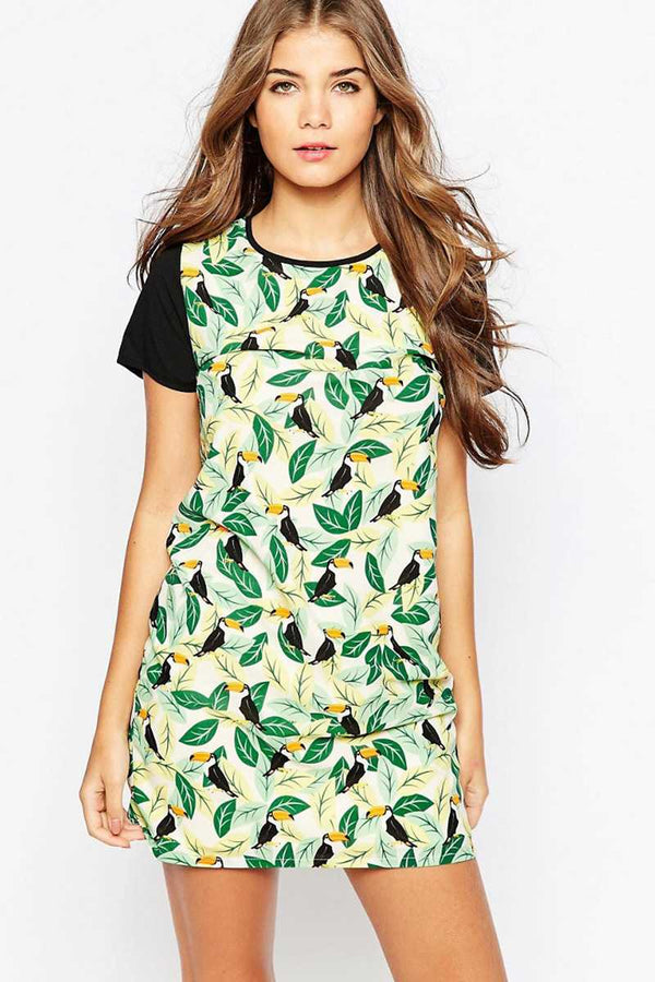 Sugarhill Boutique Toucan Tropical Tunic Dress