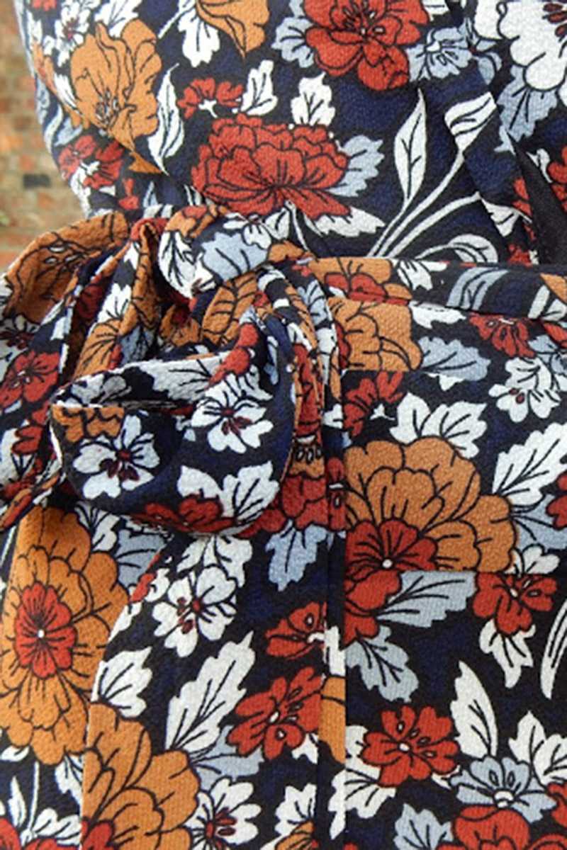 Sugarhill Boutique Iliana Floral Print Wrap Dress