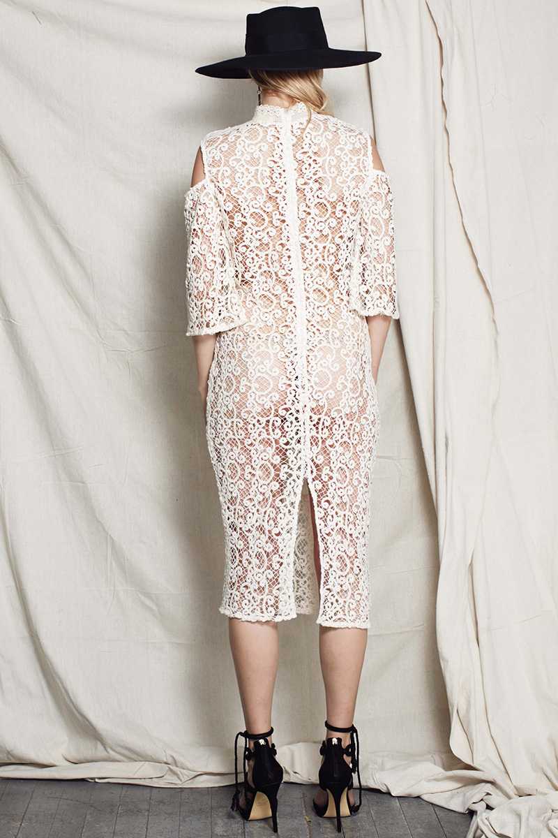Stevie May Lace Midi In Reverse Dress Stevie May Lace Midi In Reverse Dress