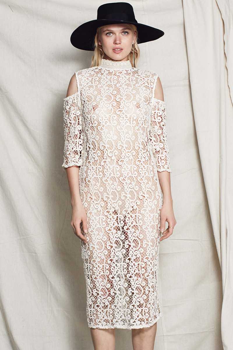 Stevie May Lace Midi In Reverse Dress Stevie May Lace Midi In Reverse Dress