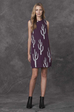 Stevie May Succulence Cactus Print Mini Dress