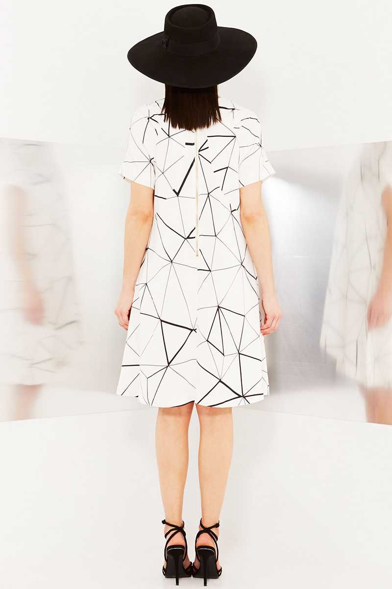 TALULAH Mirror Grid Mini Dress