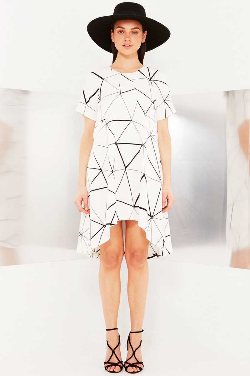 TALULAH Mirror Grid Mini Dress