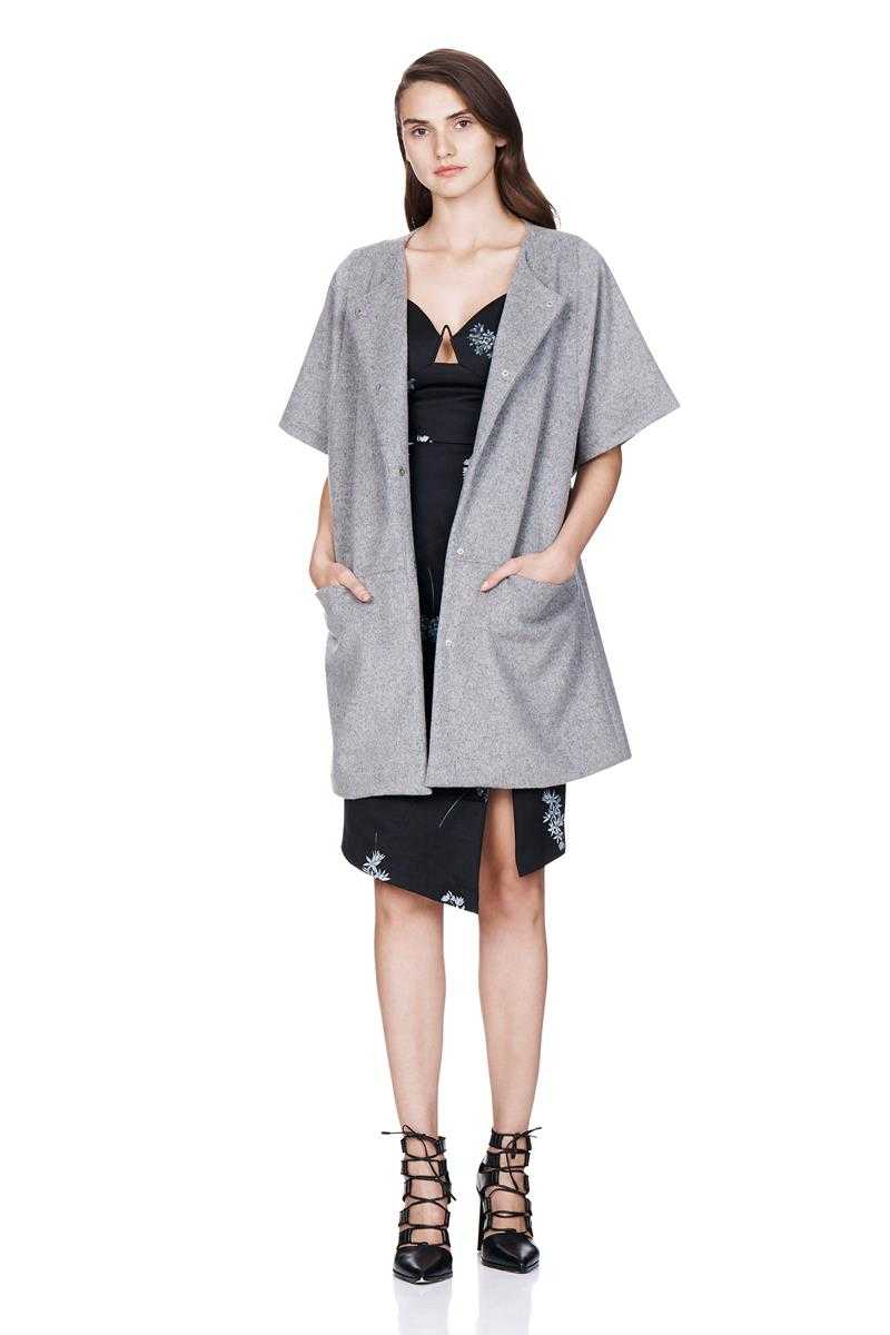 TALULAH Kimono Wool Blend Coat