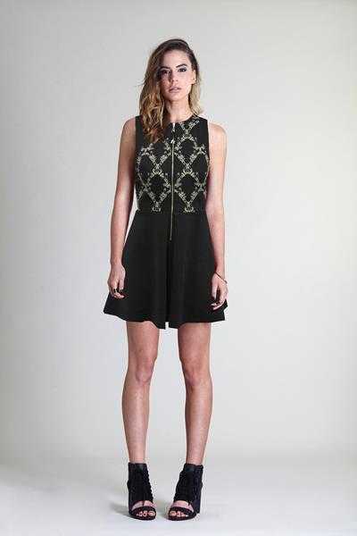 Three of Something Embroidery Bothan Dress