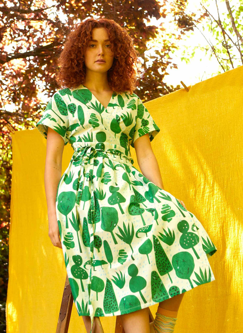 Palava Esme Dress Ivory Topiary
